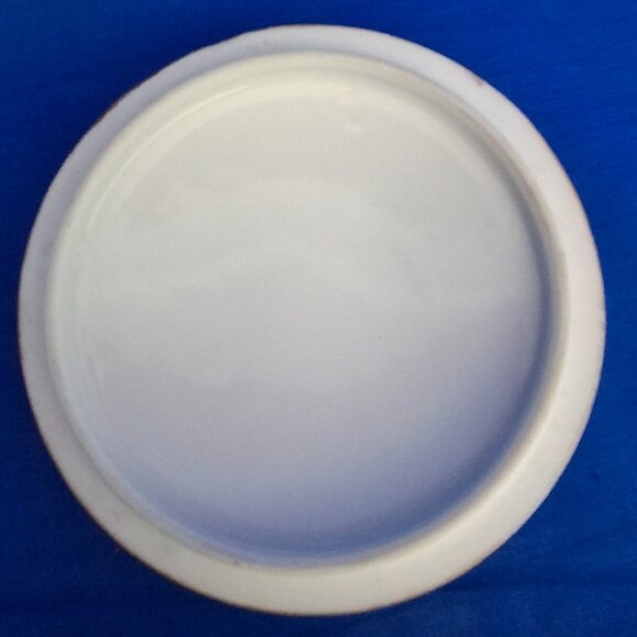 Antique Weimar Hand-Painted Porcelain Powder Jar & Hair Receiver Set - Picture 10 of 10